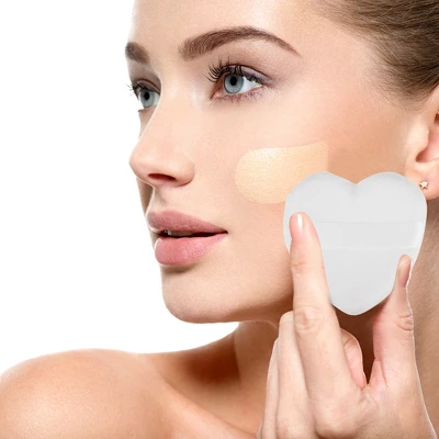 Unique Bargains Soft Heart Shape Puff Loose Powder Blender Beauty Makeup Tool Short Plush 4 Pcs 5 Unique Bargains Soft Heart Shape Puff Loose Powder Blender Beauty Makeup Tool Short Plush 4 Pcs - Image 5