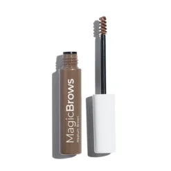 MCoBeauty Magic Brows Brush On Fiber Gel - Waterproof Brow Gel - Medium Brown - 0.12 Oz