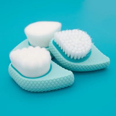 MODA Brush Spa Prep & Glow 2pc Kit, Includes Exfoliation, Crease, And Moisturizer Brushes 3 MODA Brush Spa Prep & Glow 2pc Kit, Includes Exfoliation, Crease, And Moisturizer Brushes - Image 3