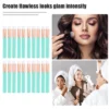 Unique Bargains 20 Pcs Makeup Brush Set, Travel Blending Foundation Contour Concealer Blusher Brush 10.3x1.4cm
