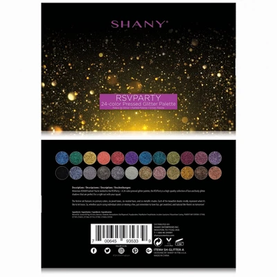 SHANY RSVParty 24-Color Glitter Makeup Palette 2 SHANY RSVParty 24-Color Glitter Makeup Palette - Image 2