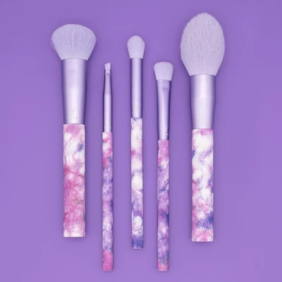 MODA Brush Tie Dye 5pc Makeup Brush Set, Includes Blush, Complexion, And Crease Makeup Brushes 3 MODA Brush Tie Dye 5pc Makeup Brush Set, Includes Blush, Complexion, And Crease Makeup Brushes - Image 3