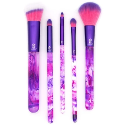 MODA Brush Smoke Show Full Face 5pc Makeup Brush Set, Includes Powder, Shader, And Smoky Eye Makeup Brushes 2 MODA Brush Smoke Show Full Face 5pc Makeup Brush Set, Includes Powder, Shader, And Smoky Eye Makeup Brushes - Image 2