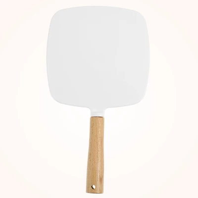 Unique Bargains Square Portable Handheld Wood Handle Vanity Cosmetic Makeup Mirror 1 Pc 4 Unique Bargains Square Portable Handheld Wood Handle Vanity Cosmetic Makeup Mirror 1 Pc - Image 4