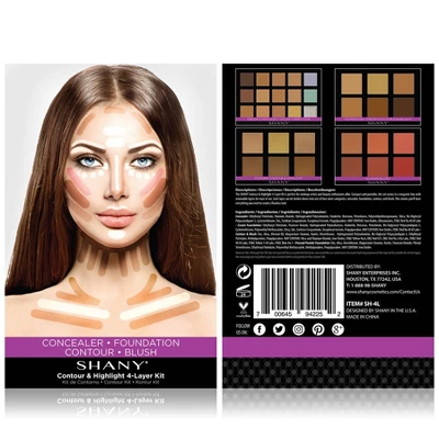 SHANY 4-Layer Contour And Highlight Makeup Kit - 4 Pieces 3 SHANY 4-Layer Contour And Highlight Makeup Kit - 4 Pieces - Image 3