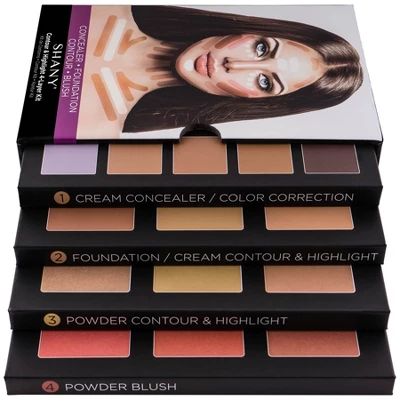 SHANY 4-Layer Contour And Highlight Makeup Kit - 4 Pieces 6 SHANY 4-Layer Contour And Highlight Makeup Kit - 4 Pieces - Image 6