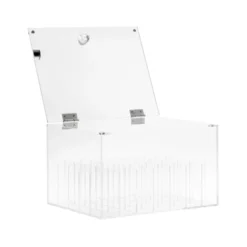 Glamlily Large Acrylic Lipstick Organizer And Lip Gloss Holder With 35 Compartments And Lid, Clear, 7.8 X 5.8 X 4.4 In -Stilacare Store GUEST 9b695c35 7ef4 49ca b35b 19d6c6304172