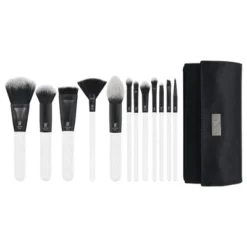 MODA Brush Pro Full Face 13pc Makeup Brush Set With Wrap, Includes Flat Powder, Highlight, And Crease Makeup Brushes -Stilacare Store GUEST aedfea5d 76ce 45bb 8d1f 2f3575220c13
