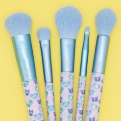 MODA Brush Pretty Paws 5pc Puppy Makeup Brush Kit, Includes Domed Shader, Angle Liner, And Accentuate Makeup Brushes