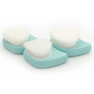 MODA Brush Spa Prep & Glow 2pc Kit, Includes Exfoliation, Crease, And Moisturizer Brushes 2 MODA Brush Spa Prep & Glow 2pc Kit, Includes Exfoliation, Crease, And Moisturizer Brushes - Image 2