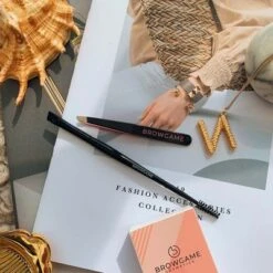 Browgame Signature Dual Ended Brow Brush - Eyebrow Brush - 1 Pc