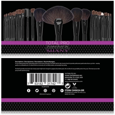 SHANY Professional Cosmetics Brush Set - Total Pro - 24 Pieces 2 SHANY Professional Cosmetics Brush Set - Total Pro - 24 Pieces - Image 2